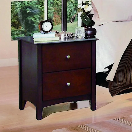 Two Drawer Night Stand